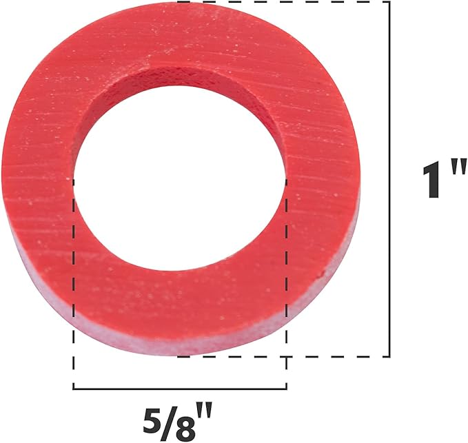 Korky 901BP Garden Hose Washers, Red (Pack of 6)