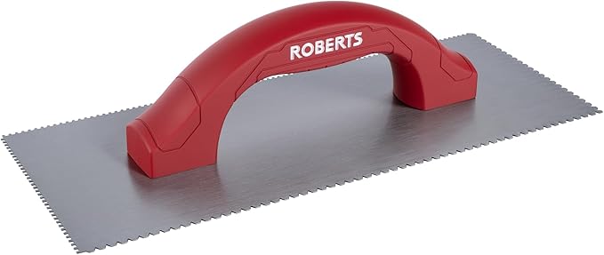 ROBERTS 49605 Dual-Notch Trowel for Installation of Residential and Commercial Carpet Flooring