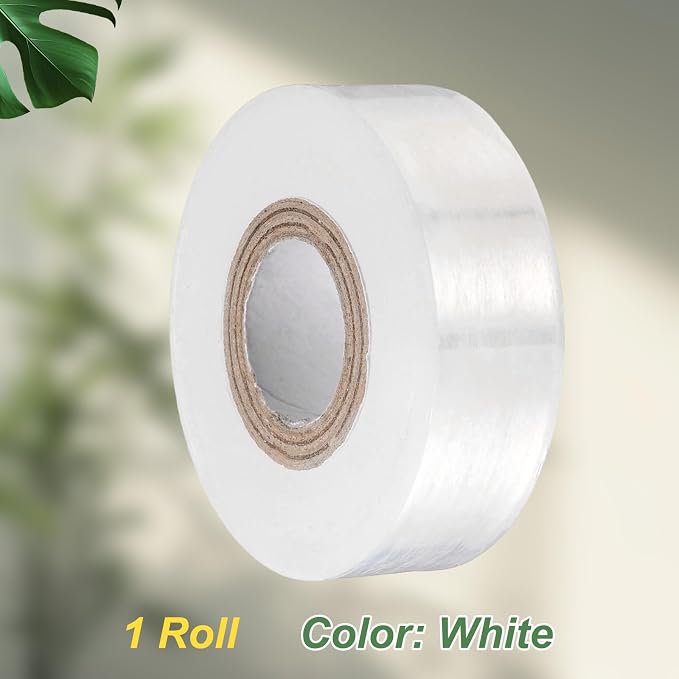 HARFINGTON Fruit Tree Grafting Tape 2CM x 170M 0.3" Dia PE Stretchable Garden Grafting Plants Nursery Repair Tapes Self Adhesive Floristry Film for Floral Tree and Poly Budding, White