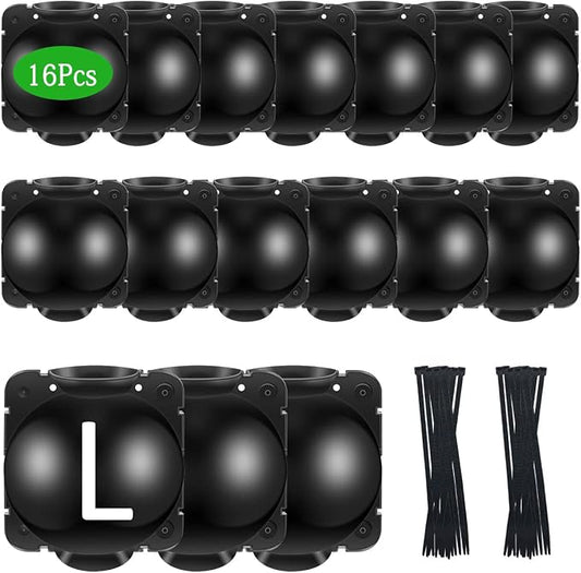 16 PCS Large Size Plant Root Growing Boxes Grafting Device, Reusable Plant Rooting Device Ball, High Pressure Propagation Ball Rooter Boxes for Garden (L 16pcs)