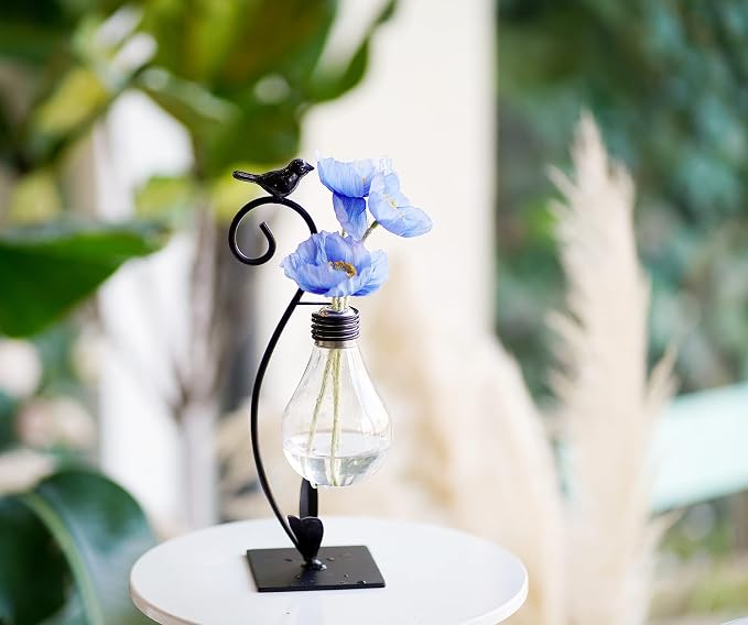 Plant Terrarium, Hydroponic Vases for Home Decoration, Modern Creative Bird Terrarium Stand, Ideal Gifts