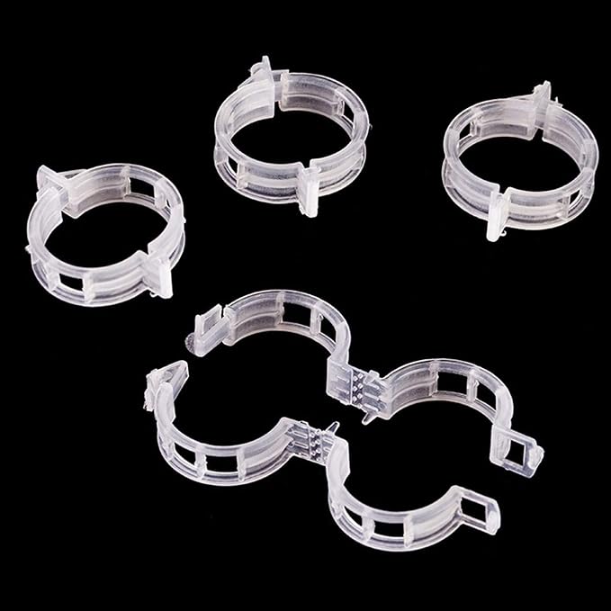 200PCS Plant Support Clips, Tomato Crop Vine Fixing Clips for Fixation of Tomato, Sweet Pepper, Eggplant, and Fruit Vegetables