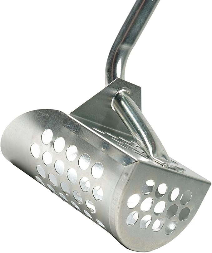 Galvanized Long Handle Scoops and Heavy Duty Large Scoop for Water Metal Detecting, Shelling, Rock Hunting and More