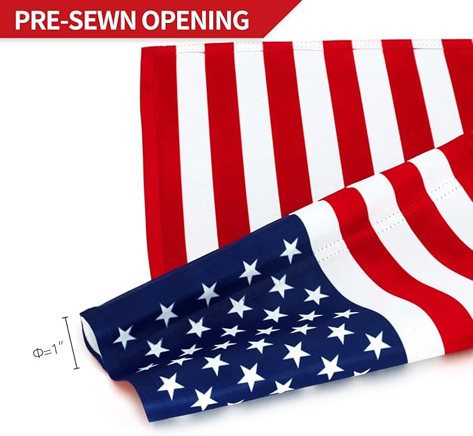 Anley Double Sided Premium Garden Flag US National Garden Flag - American United States July 4th Independence Day Patriotic Decorative Yard Flags - Weather Resistant & Double Stitched 18x12.5 In (2 Pack)