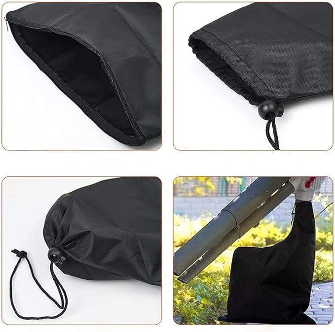 3 Pack Replacement Leaf Vacuum Bags, 29"x20" Heavy Duty Collection Dump Bag, Adjustable Drawstring Universal Fit for Most Leaf Blower Vacuum, Outdoor Yard Work Accessories