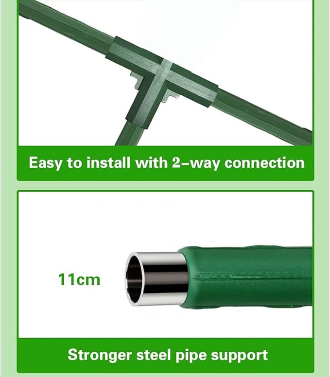 Cucumber Trellis for Raised Bed, U-Shape Garden Trellis for Climbing Plants Outdoor, Metal Arch Plant Support, Vegetables Trellis for Squash Grape Pea Bean Vines Flower (WxH=15.7x47inch)