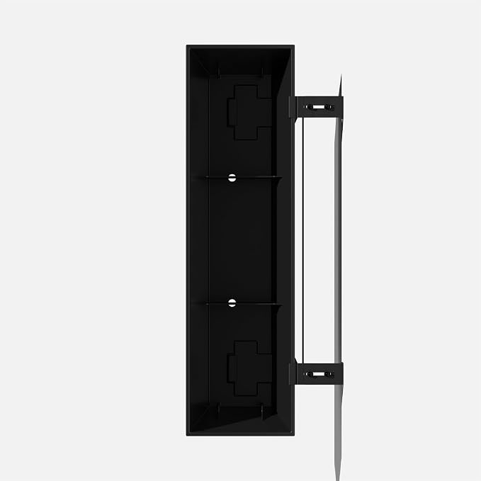 Veradek Pure Series Railing Planter - Plastic Hanging Planter for Outdoor Balcony/Fence | Durable All-Weather Use with Adjustable Brackets | Modern Décor for Flowers, Succulents, Hanging Plants