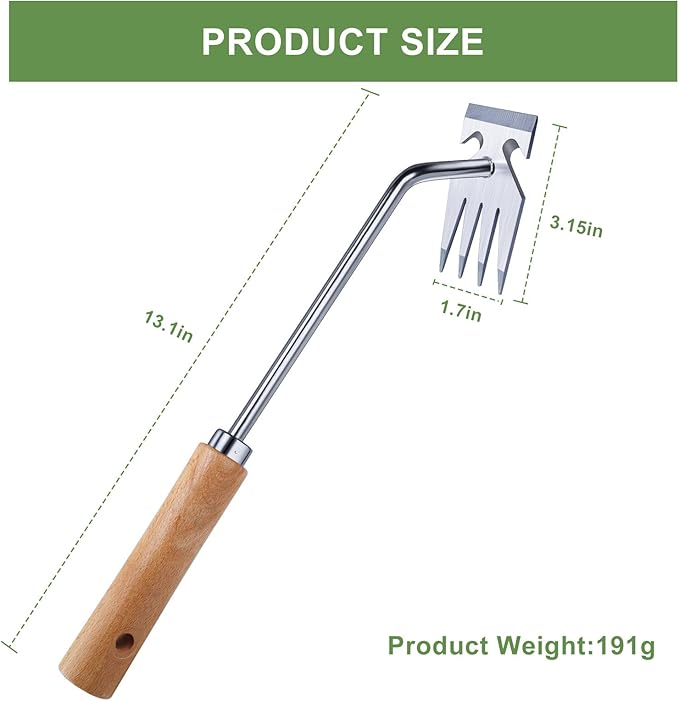 Weed Puller Tool, Weed Pulling Tool, Weeding Tool, Garden Tools, Weed Remover Tool, Stainless Steel, Anti-Detachment, Gardening Essentials, Gardening Hand Tools for Backyard Planting Weeding