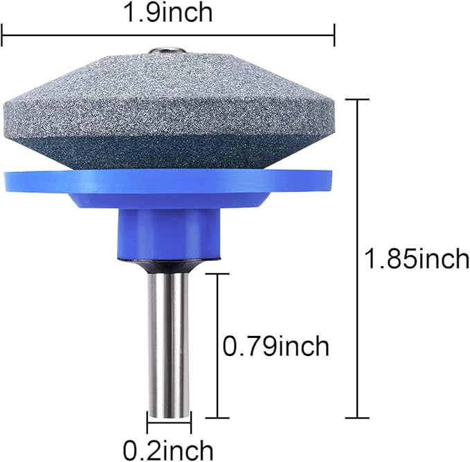 Lawn Mower Blade Sharpener, Blade Sharpening Drill Kit Knife Sharpener Lawnmower Blade Sharpener Tool Kit for Garden Tool Power Drill, Durable, 5PCS