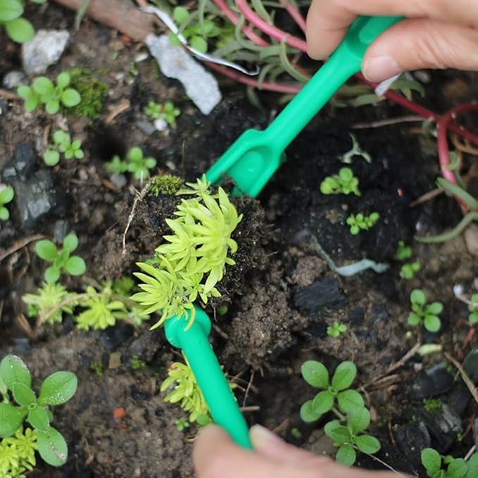 6 Sets Planting Seedlings Dibber Widger Garden Tool Plastic Garden Widger Seedling Dibber Widger Seedlings Dibber Sowing Digging Tool Transplanting Planting Tool, Multicolor