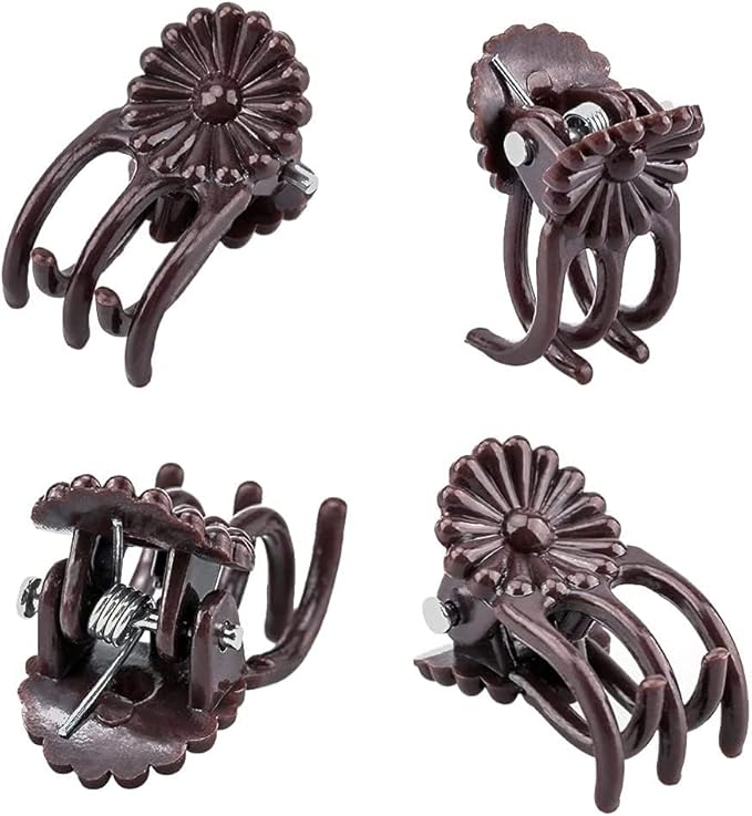 Orchid Clips for Plants Support (100, Brown) for Small - Middle Climbing Plants Vine Plants & Single Stem Plants