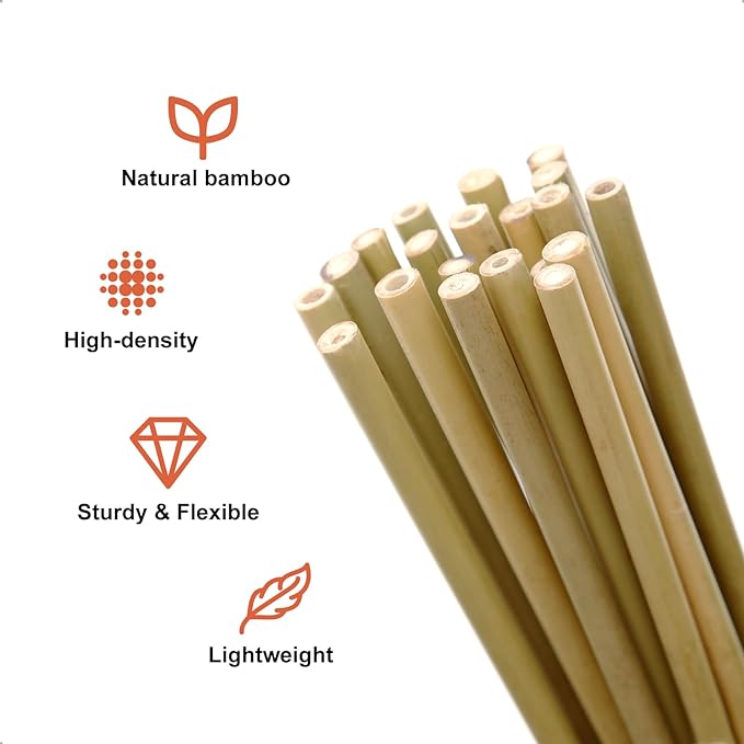 COLOtime Bamboo Stakes 3FT Garden Stakes Plant Stakes for Indoor and Outdoor Climbing Plants Poles Sticks Support Tomatoes Eggplants Beans 25 Pack