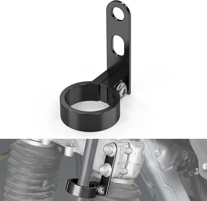 NICECNC Black Front Brake Cable Guide Hose Clamp Line Guide Holder Compatible with Honda XR650L 1993 1994 1995 1996 1997 1998 1999 2000 2001 2002-2024,Aluminum CNC-machined
