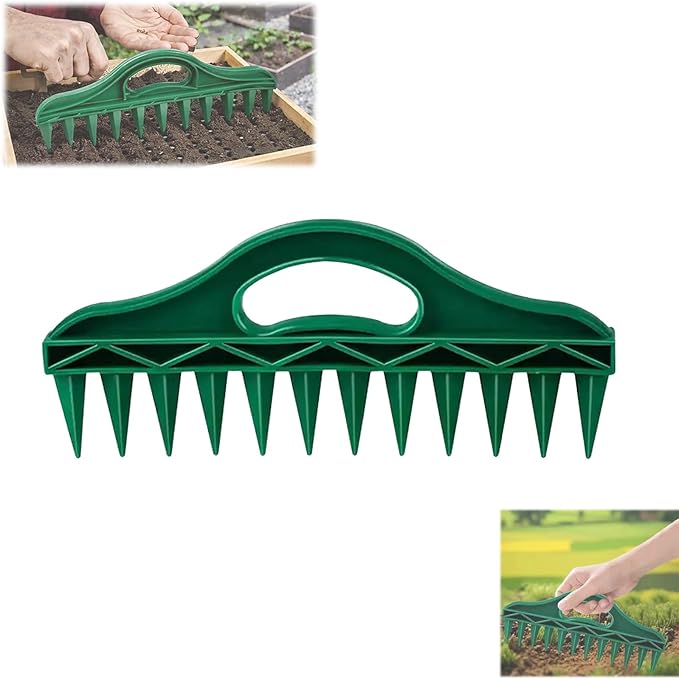 Professional Garden Dibber, Seed Spacing Tool, Multifunctional Soil Spacer for Planting Seeds, Easy Seed Placement, Portable Gardening Essential for Vegetables & Flowers (1PC)