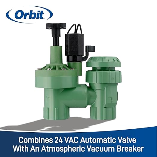 3-Pack Orbit 57604 1-Inch FPT 100 Series Automatic Anti-Siphon Valve with Flow Control and 3/4-Inch Reducer
