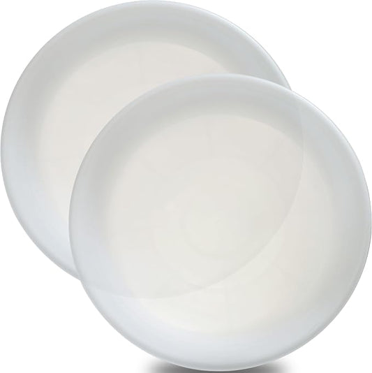 2 Pack of 16 inch Plant Saucer, Large Plant Tray, Heavy Sturdy Plant Drainage Tray for Indoors, Bird Bath Bowls, Sturdy 18 inch Plastic Pot Tray for Planter Clear
