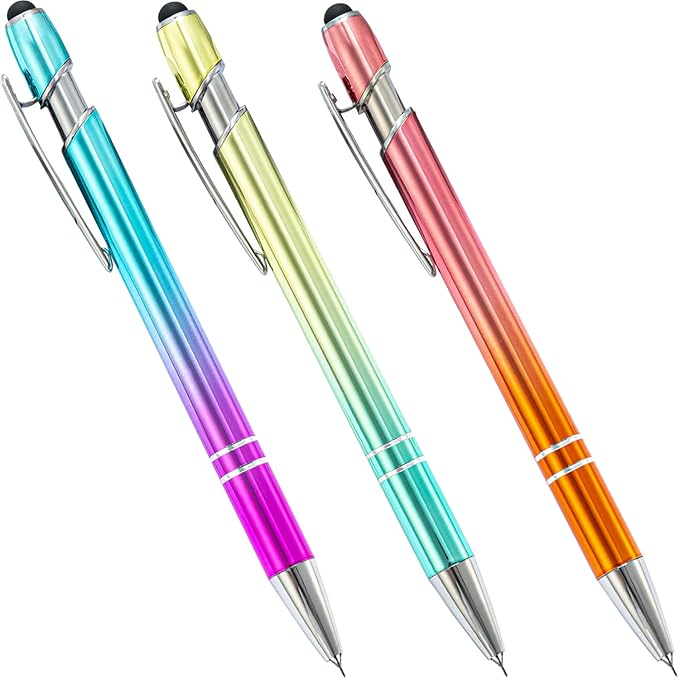 3 Pieces Pin Pen Weeding Pen Tool for Vinyl, Precision Weeding Pen Tools Quick Air Release Tool Pinpen Vinyl Pen Weeder Touch Screen Pen (Gradient Color, 3)