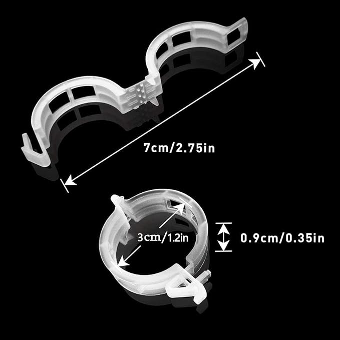 400 Pcs Plastic Trellis Plant Support Clips for Support, Grape and Tomato Vine, Vegetables Plants, Garden Clips to Grow Upright Makes Plants Healthier