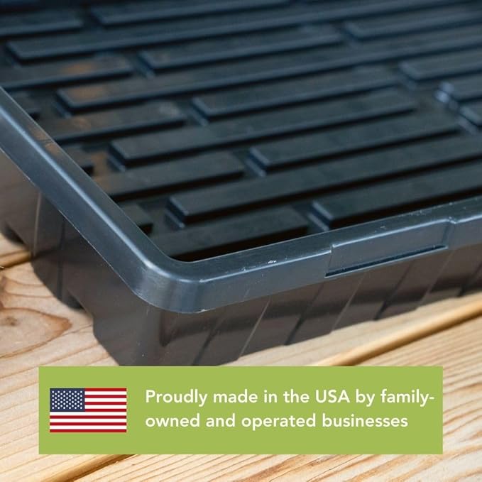 Bootstrap Farmer 1020 Trays No Holes (30 Pack) - 2.0mm Extra Strength Propagation Flats for Microgreens, Fodder, and Seed Starting