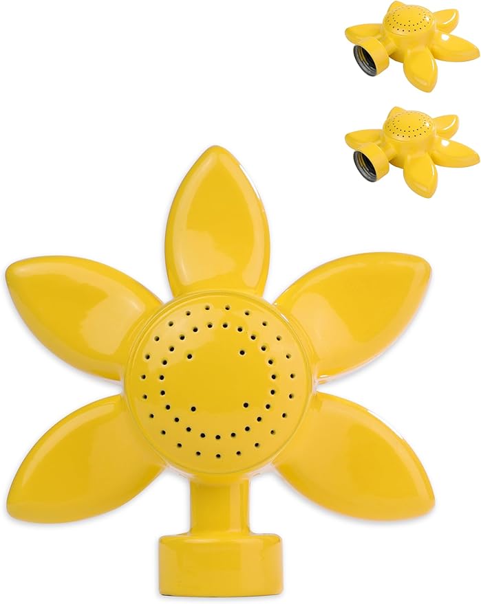 Garden Sprinklers for Small Areas Spot Sprinkler Flower Design Circular Metal Sprinkler Plant Watering Sprinkler Head with Gentle Water Flow for Kids and Lawn
