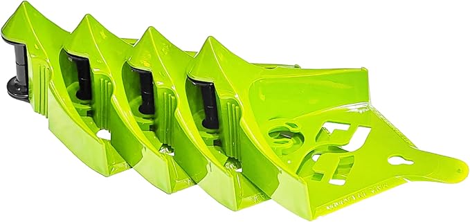 DETAIL GUARDZ Hose Guide – 4pcs Plastic Hose Roller for Cars, Trucks & Motorcycles - Car Wheel Rolling System Tool Preventing Stucking and Snagging Under Tires (Neon)