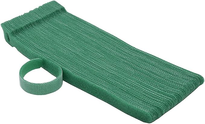 Garden Hook＆Loop Plant Cable Ties, Multi-functional Ties, Adjustable Garden Nylon Ties for Supporting Plant and Vines(50 Pcs, 8 Inch, Green)