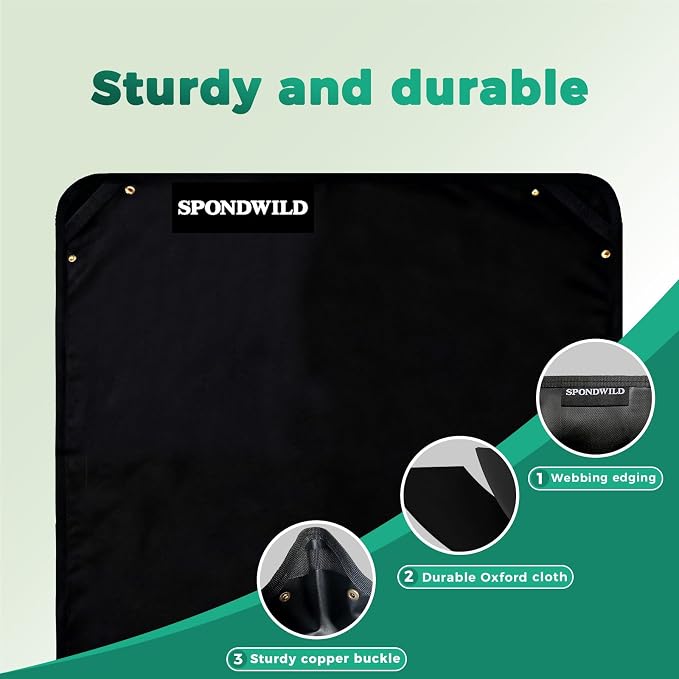 Plant Transplanting Mat - Thickened Waterproof Potting Mat, Succulent Gardening Mat, Portable Repotting Mat for Mess Control, PVC Black, 39.5" x 39.5"