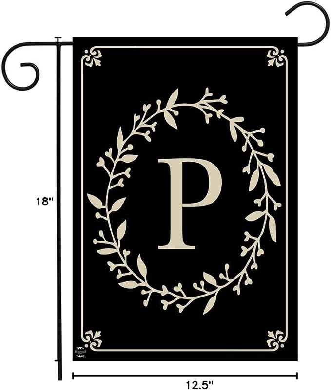 Briarwood Lane Classic Monogram Letter P Garden Flag