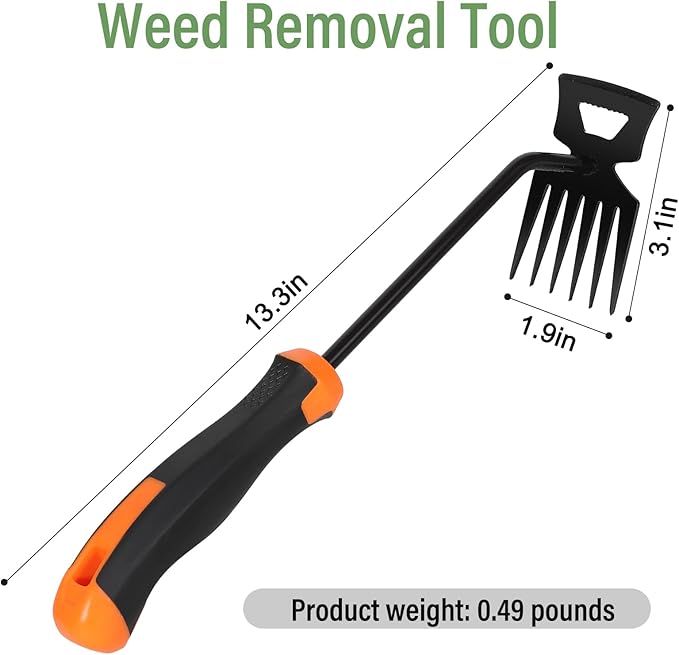 Weed Remover Tool,Portable Garden Weeder Tool,Gardening Weeding Tools,Manganese Steel Weeding Tools,for Hand Weeder for Vegetable Gardening Backyard Farm Planting & Uprooting Weeding Tool