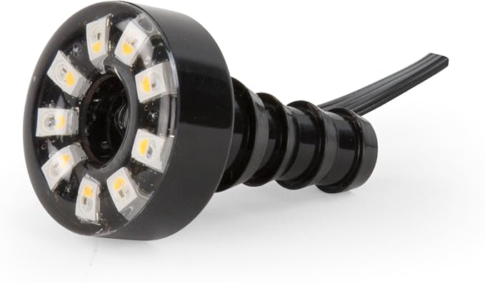 Aquascape Warm White LED Fountain Accent Light Kit with Transformer for Outdoor Water Fountains & Water Features, Submersible Pond Lighting, 84009