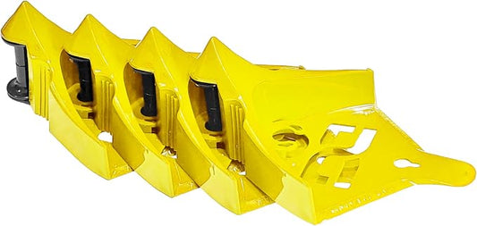DETAIL GUARDZ Hose Guide – 4pcs Plastic Hose Roller for Cars, Trucks & Motorcycles - Car Wheel Rolling System Tool Preventing Stucking and Snagging Under Tires (Yellow)