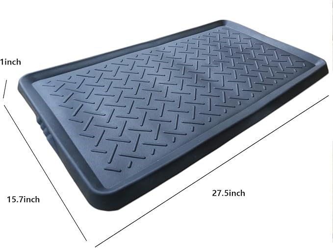 Boot Tray for Entryway, Soft TPR Rubber Material Boot Mat, Shoe Tray, Shoe Mat for Indoor and Outdoor Use, 27.5X15.7 inch