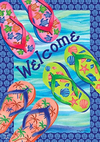 Briarwood Lane Better in Flip Flops Summer Double-Sided Garden Flag 12" x 18"
