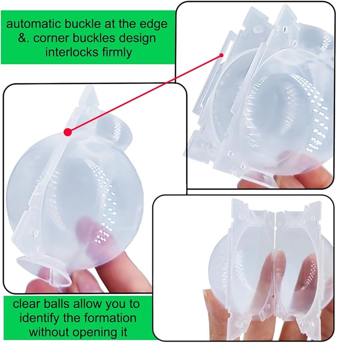 MIIIM 20 PCS Air Layering Propagation Kit with Zip Ties, Reusable Grafting Ball, Clear Air Layering Pods, Rooting Ball for Fast Propagation (Small)