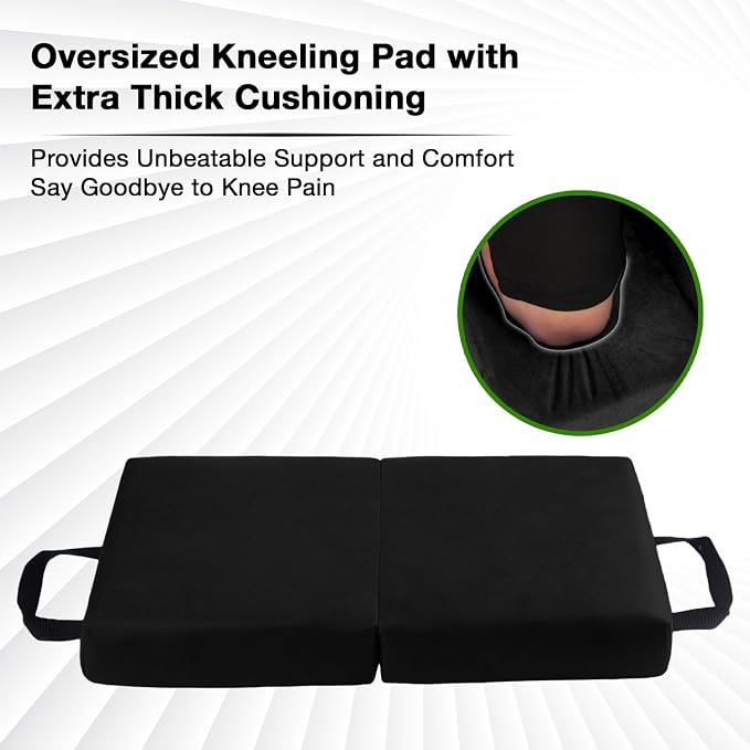 Kneeler Pad,Gardening Knee Pads, Garden Knee Support Board,Kneeling Pad for Gardening, Exercise, Cleaning, & Mechanic Work,Extra Thick Memory Foam Kneeling Pad for Bathing Yoga (Green)