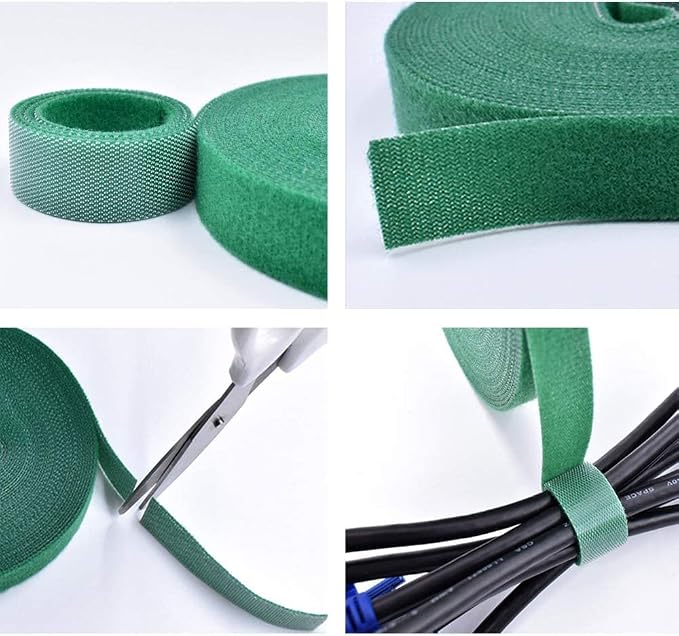 KINGLAKE GARDEN Plant Tape Garden Ties 65.6 Feet 1/2'' Twist Ties for Plants Support, Garden Plant Tape for Climbing Plants, Gardening, Home, Office