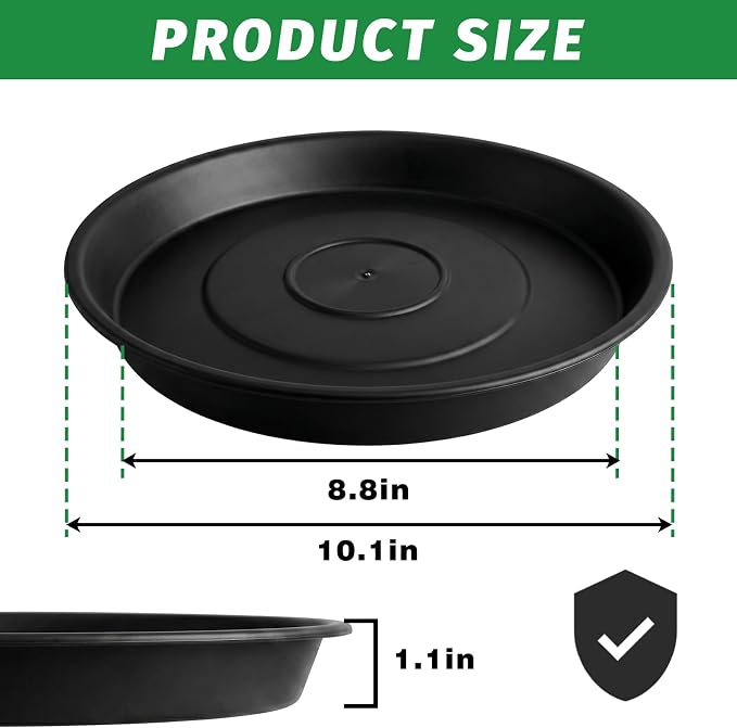 U0U 3Pcs Round Stepping Stone Mold,10" Black Cement Molds for Concrete,Plastic Concrete Molds for Casting Garden Pathmate Pavement Precast and Forms Walkway (Black, 10"/3PCS)