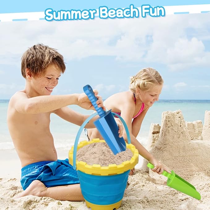 LNCOJOLM 3 PCS Thick 9" Beach Shovel Spade Scoop Trowel Sand Toys for Kid Toddler Adult, Plastic Heavy Duty Garden Digging Planting Shovel Tool Kit Sandbox Toys Gift Set Party Favor