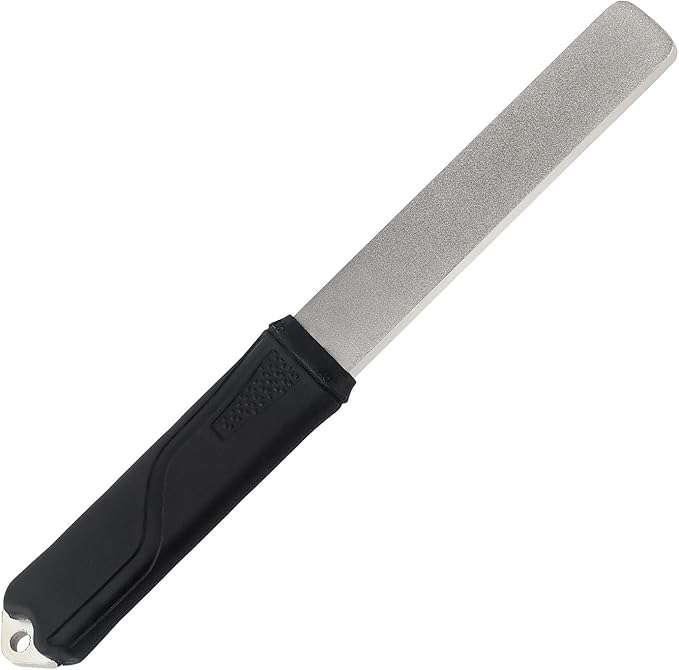 121N Dual-Grit Diamond Sharpening Stone File Garden Tool Knife Sharpener,for Lawn Mower Blade, Axe, Hatchet, Hedge Shears, Chisels, Drills, with Angle Guide - Coarse 325 / Extra Fine 1200 Grit