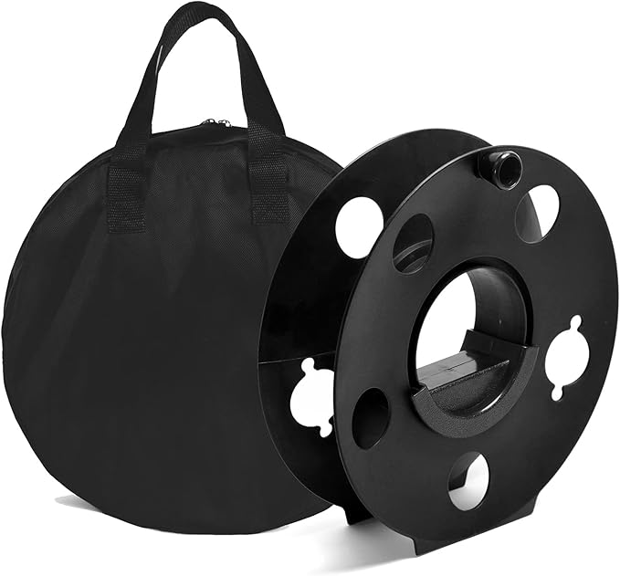 Portable Heavy Duty Cord Storage Reel 1 Pack Easy to Use with Center Rotating Handle 100 Feet for Outdoor Activities