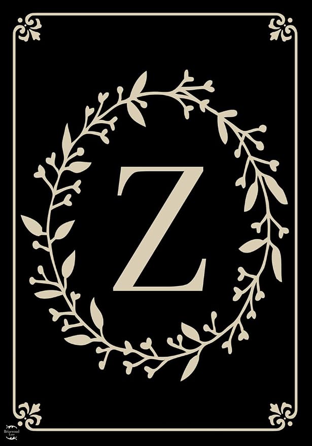 Briarwood Lane Classic Monogram Letter Z Garden Flag