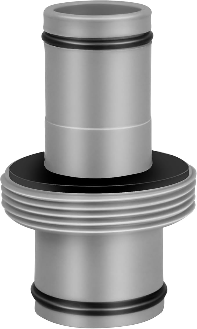 Pool Hose Connector for Leak-Proof Dual Seal and Stable Water Flow, 1.5" to 1.25" Pool Hose Adapter for Pool Parts and Accessories Replacement, Easy No-Tool Install for Above Ground Pools