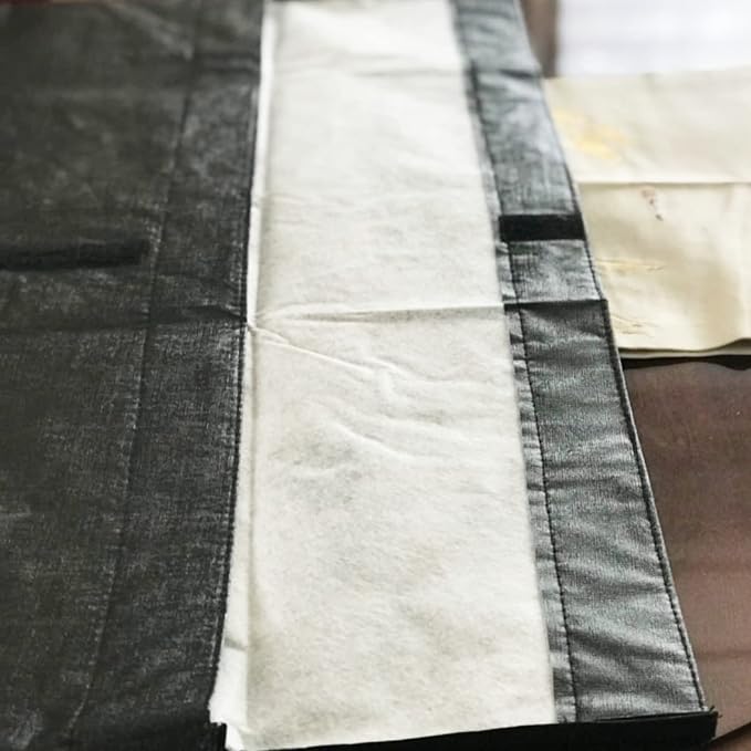 Table Leaf Storage Bag Padded 1 Pack, Heavy Duty Dining Table Leaf Bag, 51'' x 28'' Thick Flannel Backing Dining Table Cover Protector, Scratch Resistant, Fit 50‘’ x 26‘’ Table Leaves, Black