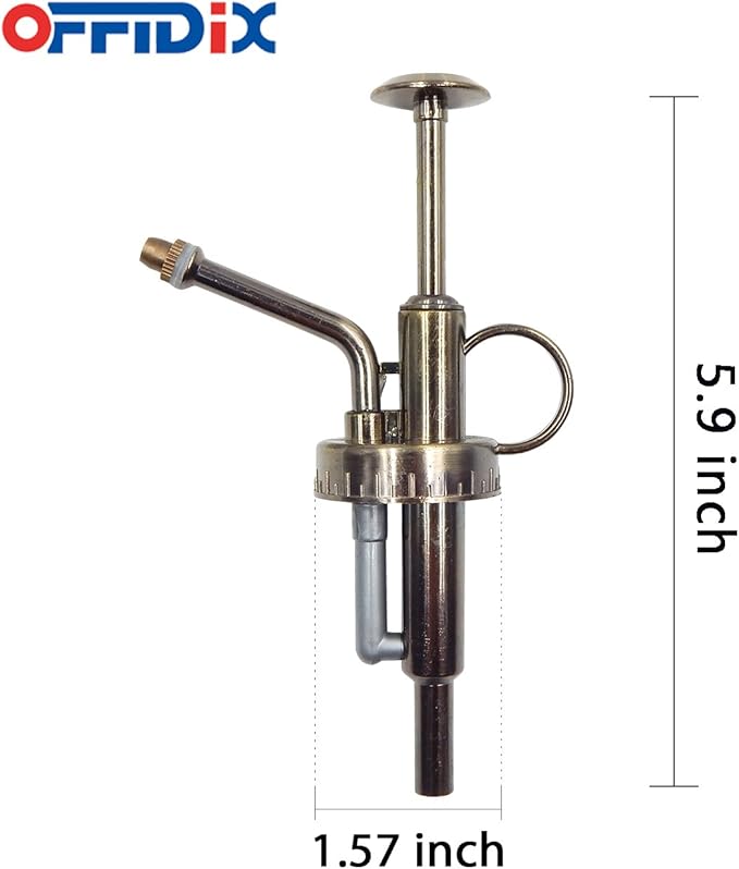 OFFIDIX Sprayers Watering Nozzles Replacement for Bottles Plastic Slivery Nozzle Top Pump for Small Glass Watering Bottle (Antique)