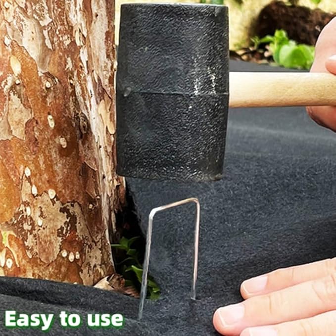 6 Inch 315 Pcs Hot-dip Galvanized U-Shaped Garden Stakes, Landscape Staples, Ground Stakes, for Decoration Weed Barrier Fabric, Irrigation Tubing, Holding Fence, Tarpaulin (300, 6 INCH)