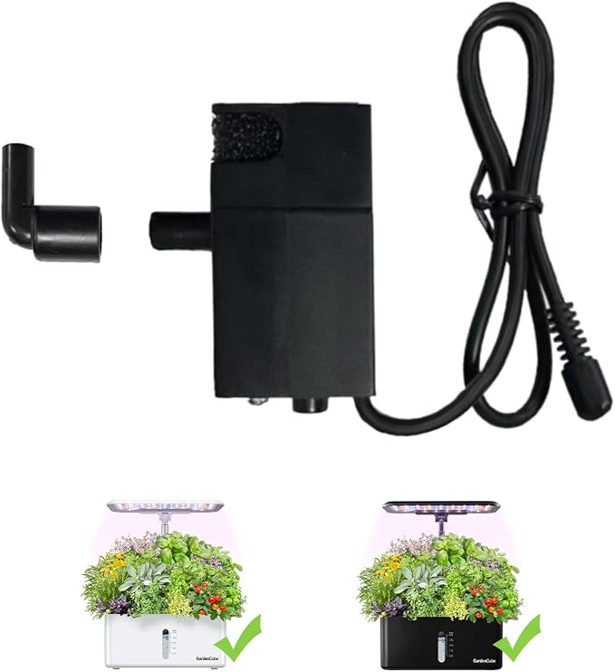GardenCube Water Pump Replacement Accessories: Only Compatible with HP-GC001 8pods GardenCube Indoor Garden Hydroponics Growing System