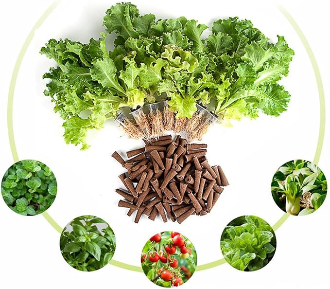 GSHLLO 50 Pcs Hydroponics Grow Sponges Plant Seed Starter Pods Indoor Growing System Plant Growth Pods Seedling Starter Grow Sponges Garden Root Pods