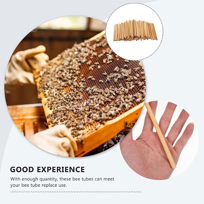 20 PCS Bee House Tubes, 7.8 Inch Cardboard Bee Nesting Tubes Beekeeping Supplies for Garden Beekeeping and Pollinator Habitat