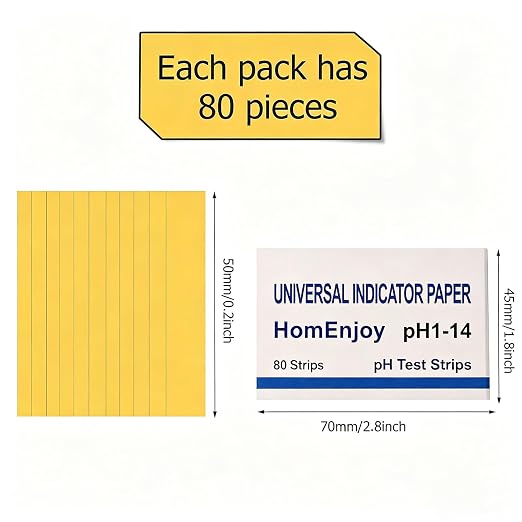20 Pack pH Test Strips, 1600 Strips pH. 1-14 Universal pH Test Paper Litmus Test Paper pH Soap Making Testing Strips for Water Wine Saliva Urine Soil Testing Pet Food Water pH Test for Drinks (Box)