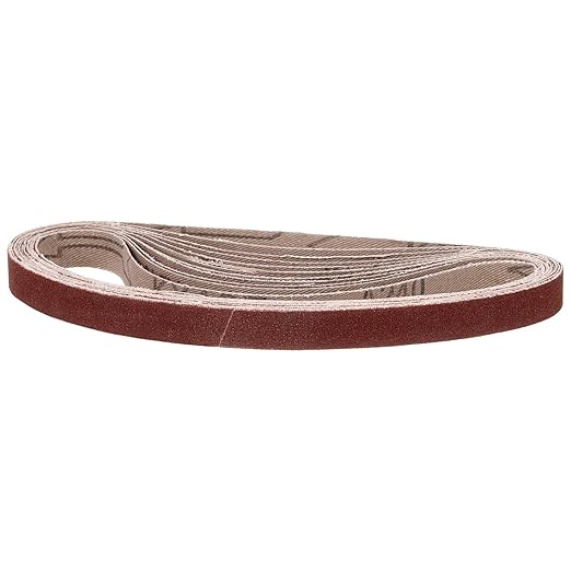 1/2 x 18 Inch Sanding Belt, 30 Pcs 240 Grit Knife Sharpener Belts Work Sharpening for Belt Sander Knife Carving Tool Metal Working